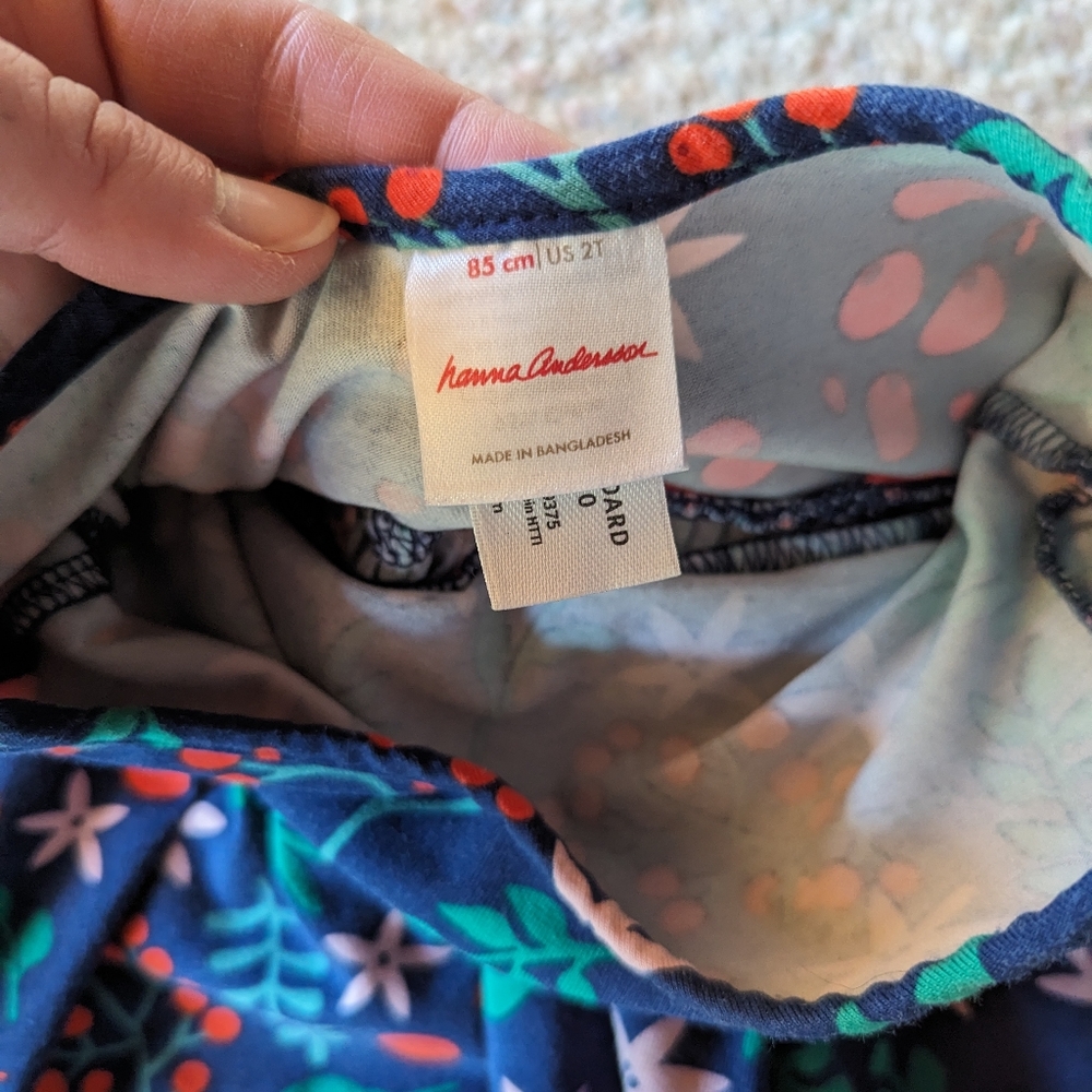 Hanna Andersson skater dress, size 2T, festive berries
